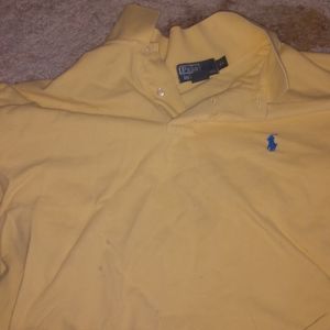 Yellow polo shirt